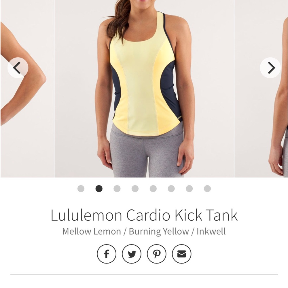 Lululemon Cardio Kick Tank size 6. Great condition